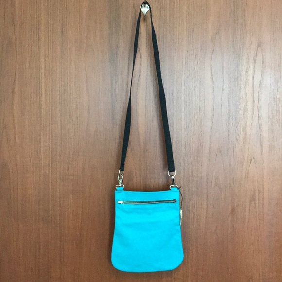 Handbags - Turquoise leather cross body purse